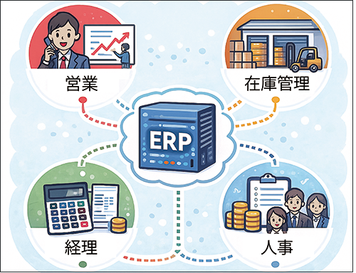 ERPシステムのイメージ画像